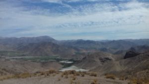 Vue depuis les montagnes au dessus de Vicuña