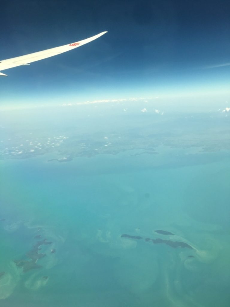 Flying over Australia
