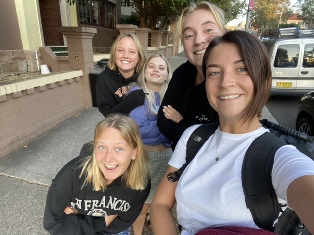 My four lovely flatmates (From the left: Alicia, Maja, Klara and Alice)