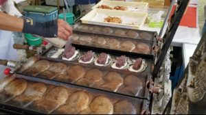 Here you can see the red bean paste
